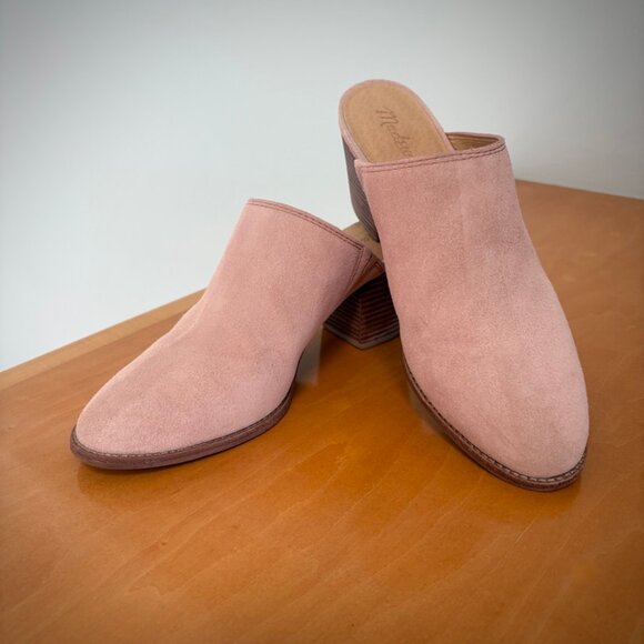 Madewell Harper Mule in Pink Suede, "Old Rose", 7M - Picture 2 of 16